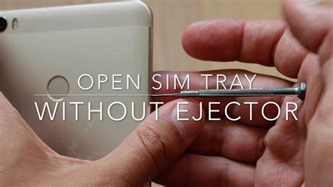 how to open sim card tray